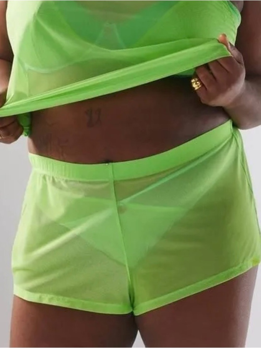Savage X Fenty Neon Green Women's loungewear/lingerie Shorts